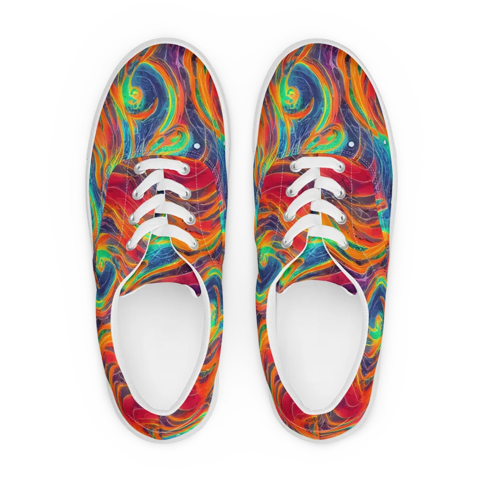Aurora Torrent on Men's Lace-Up Canvas Shoes — Front