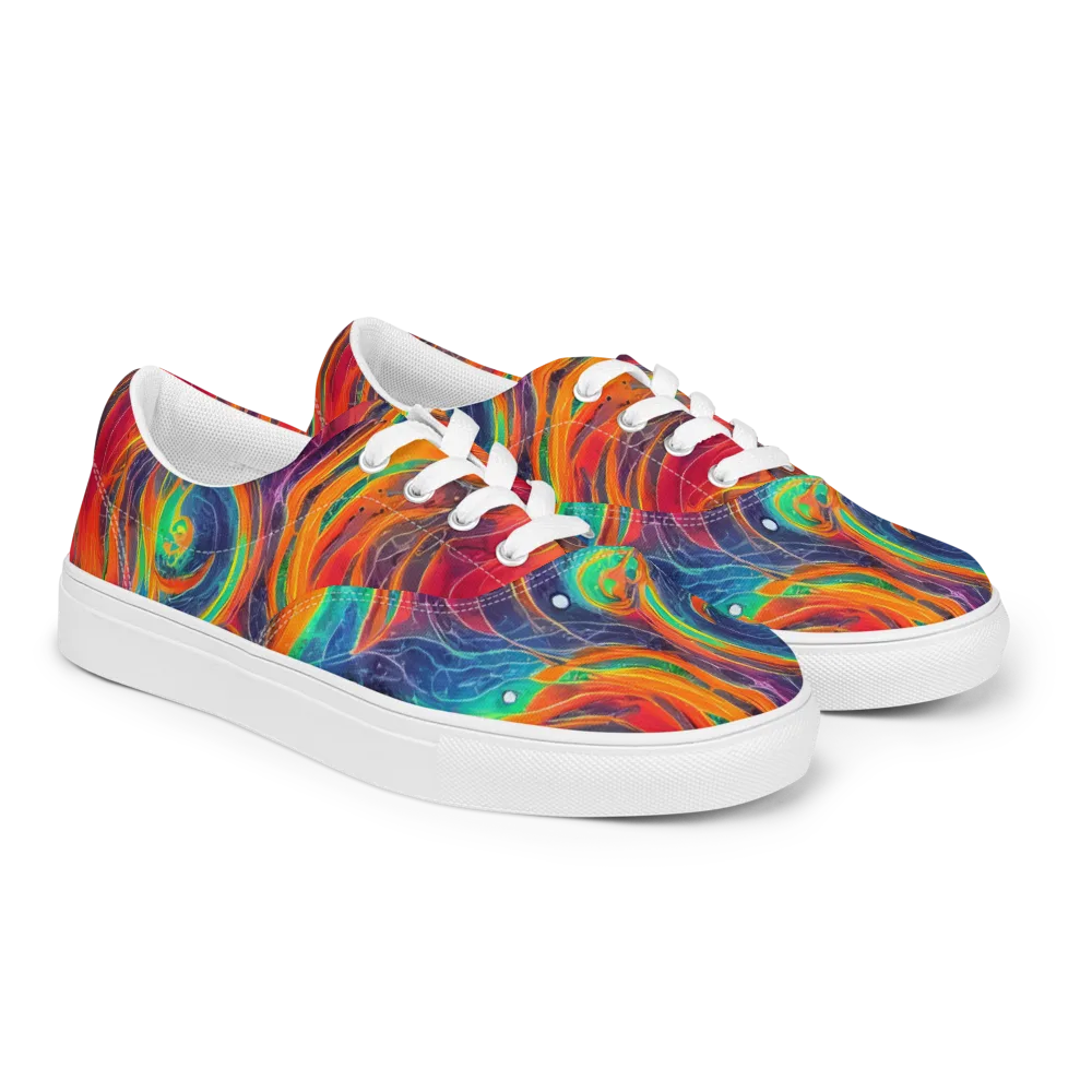 Aurora Torrent on Men's Lace-Up Canvas Shoes — Right Front