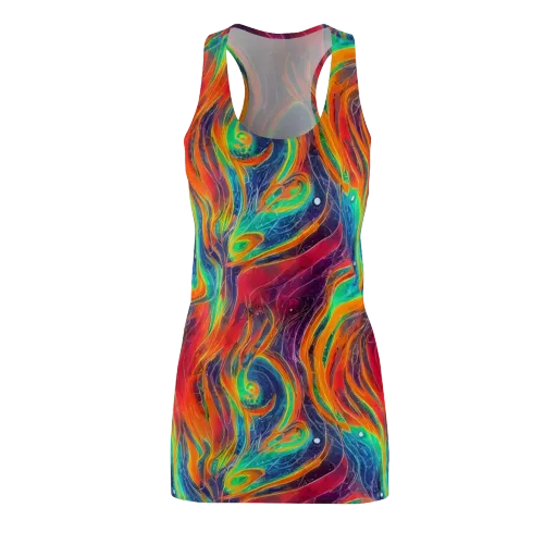 Aurora Torrent on a Racerback Dress