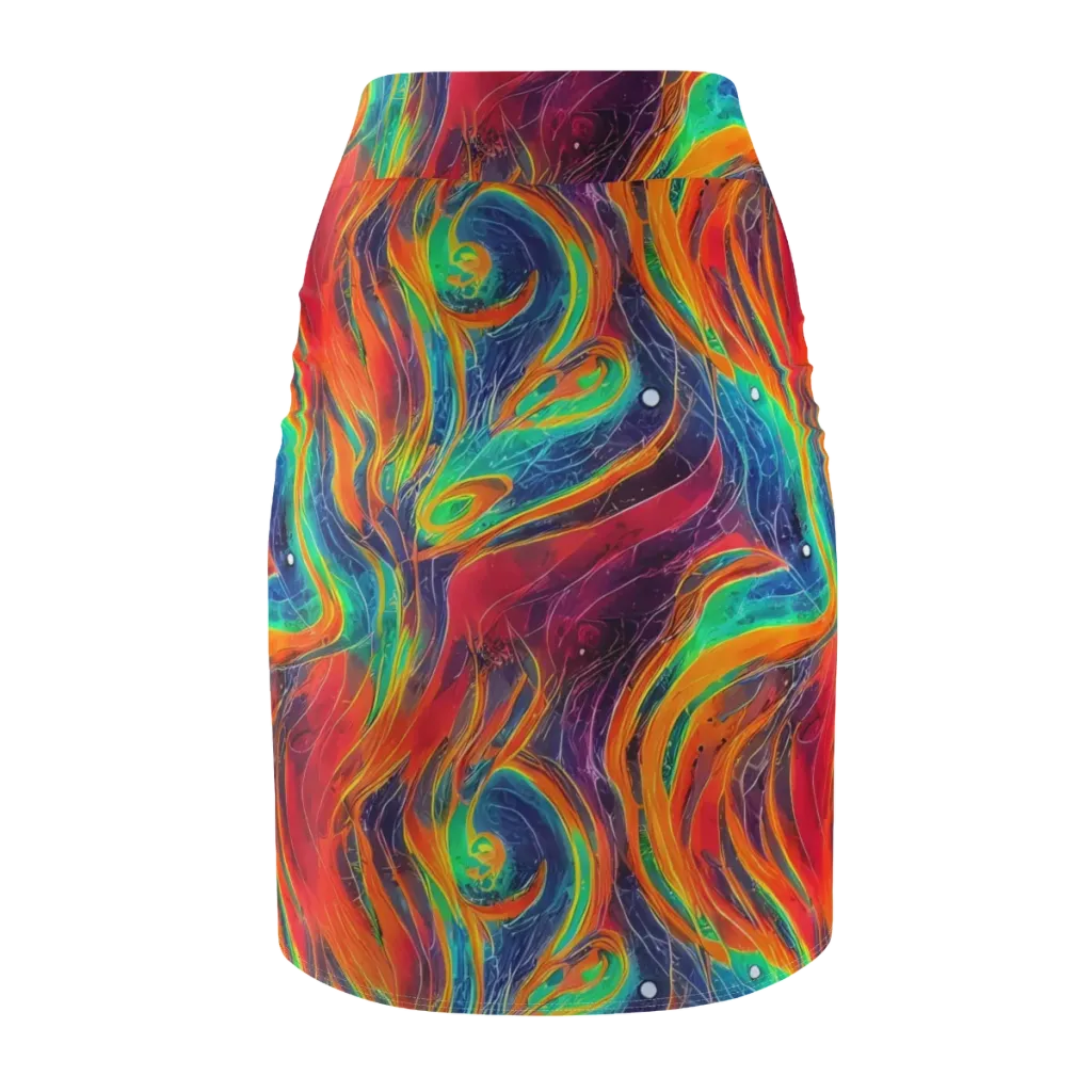 Aurora Torrent on Pencil Skirt — Back