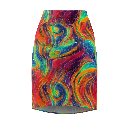 Aurora Torrent on a Pencil Skirt