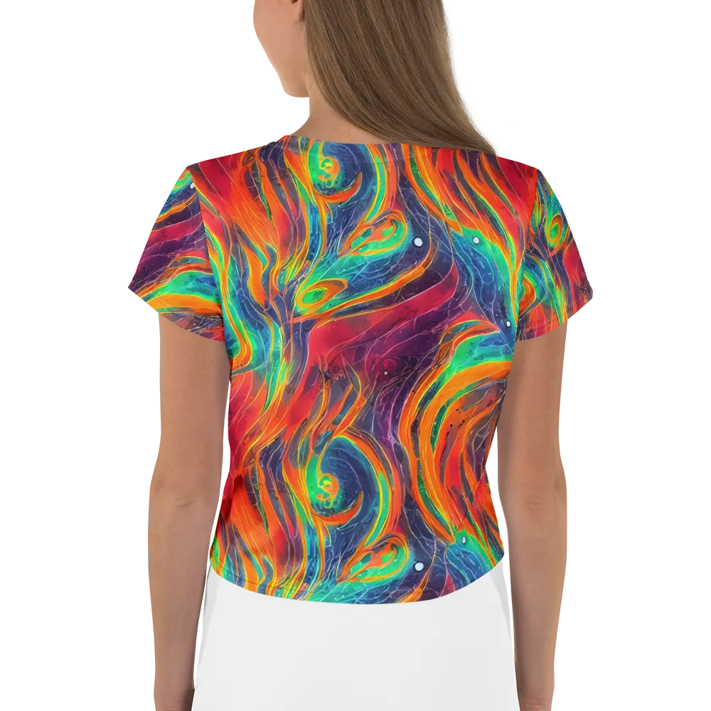 Aurora Torrent on Crop Tee — Back