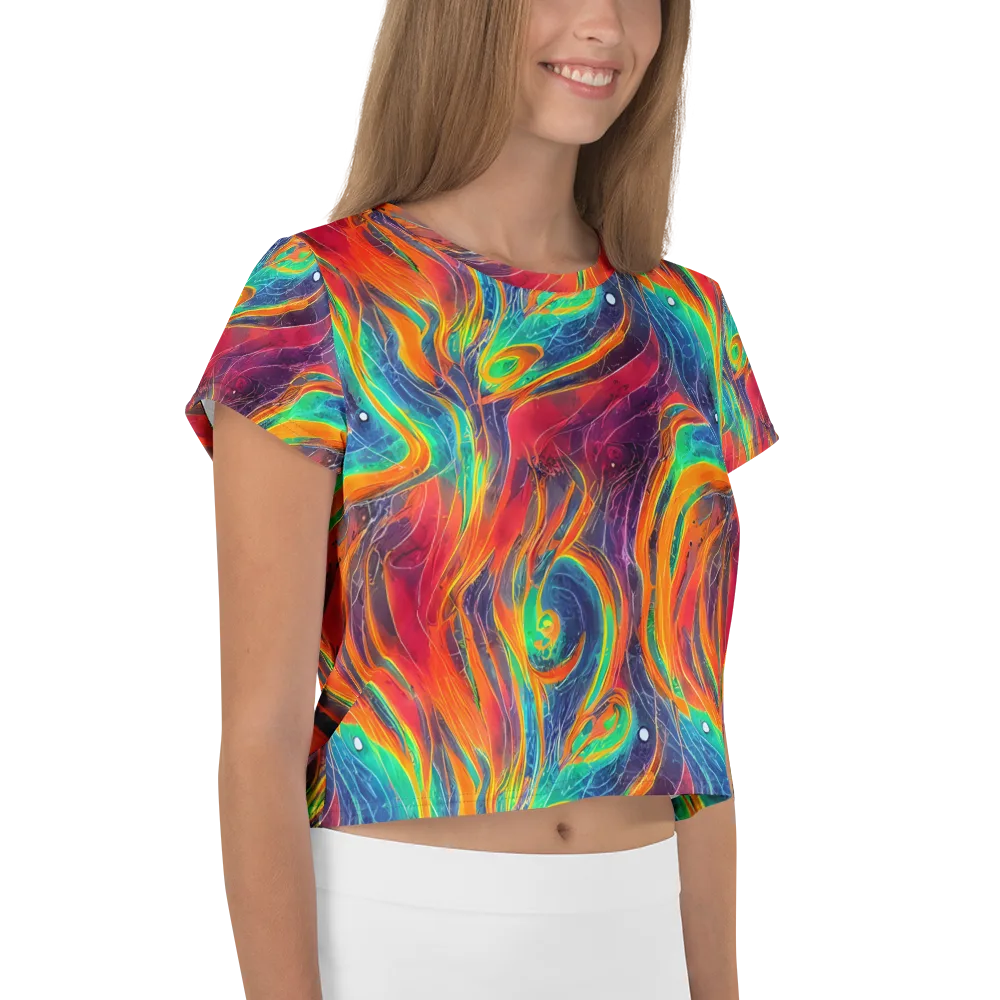 Aurora Torrent on Crop Tee — Right