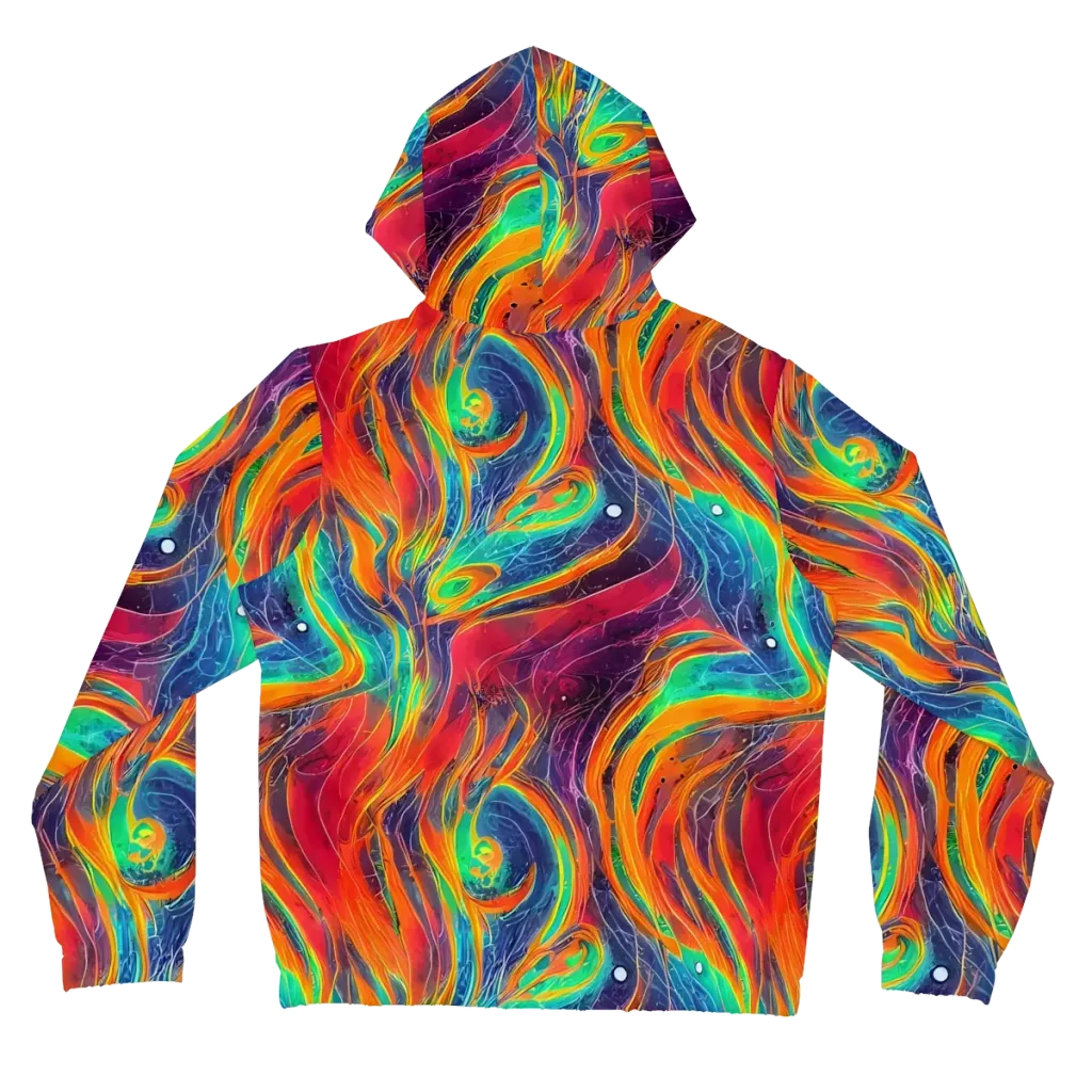 Aurora Torrent on Women's Full-Zip Hoodie — Back