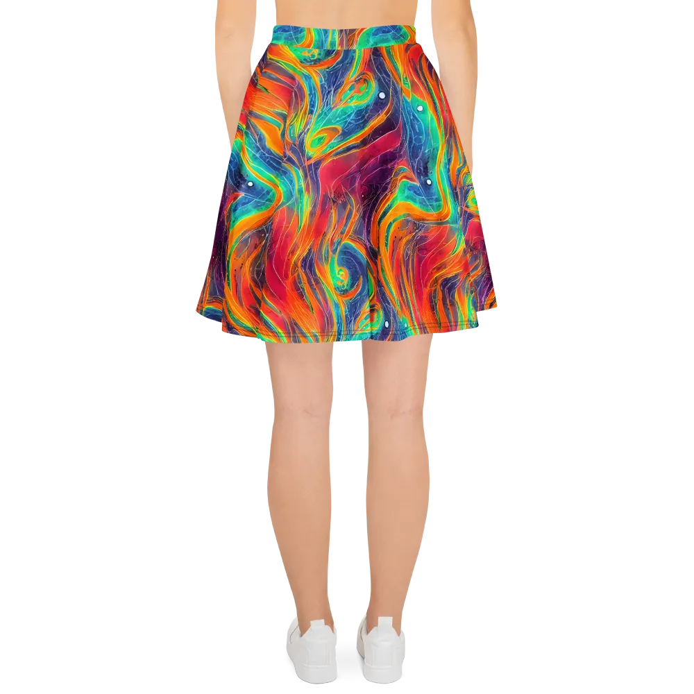 Aurora Torrent on Skater Skirt — Back