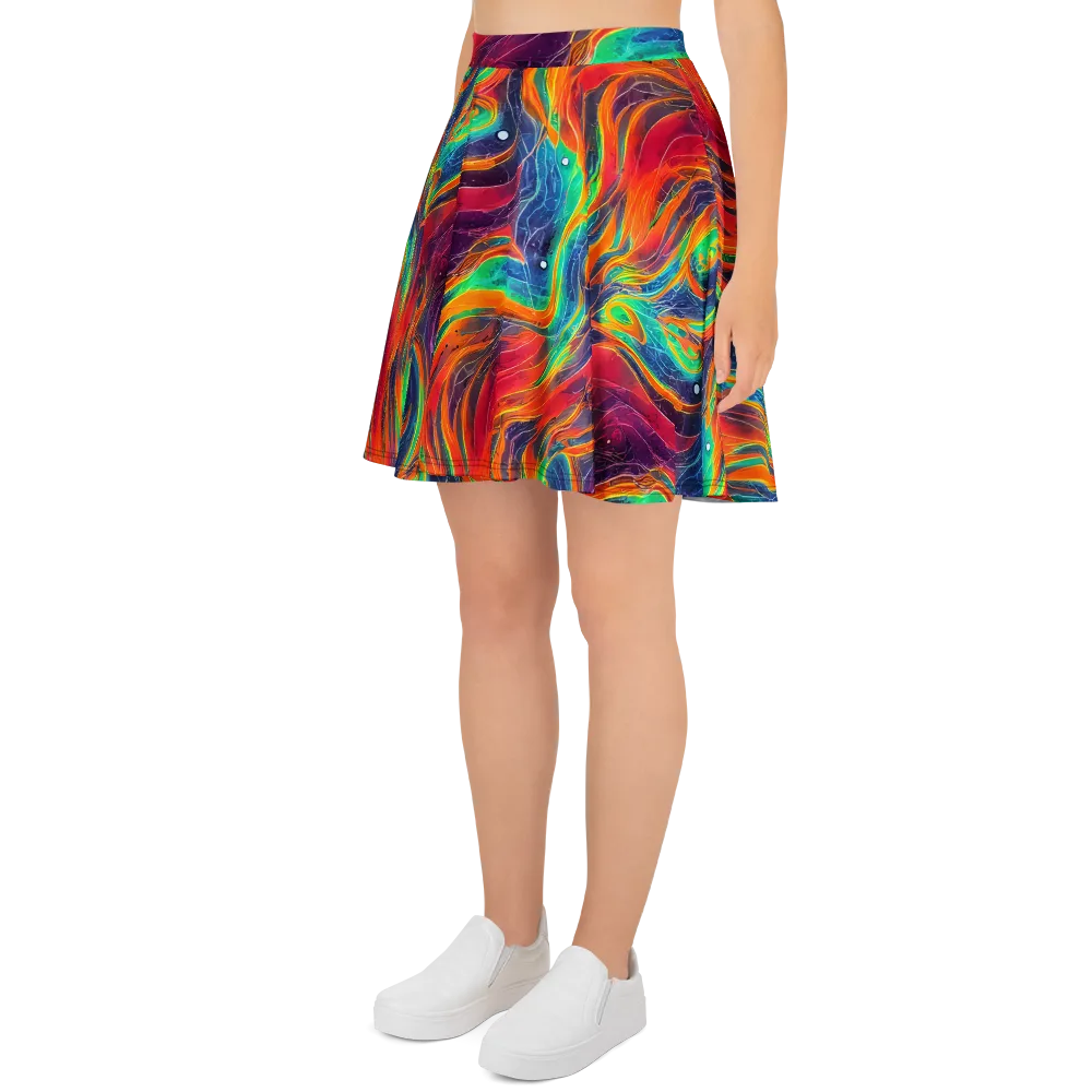 Aurora Torrent on Skater Skirt — Left