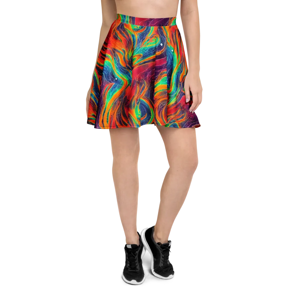 Aurora Torrent on Skater Skirt — Front