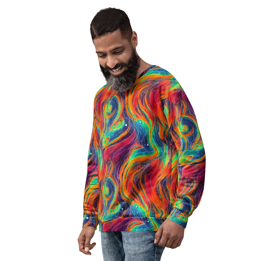 Aurora Torrent on Sweatshirt — Left Front