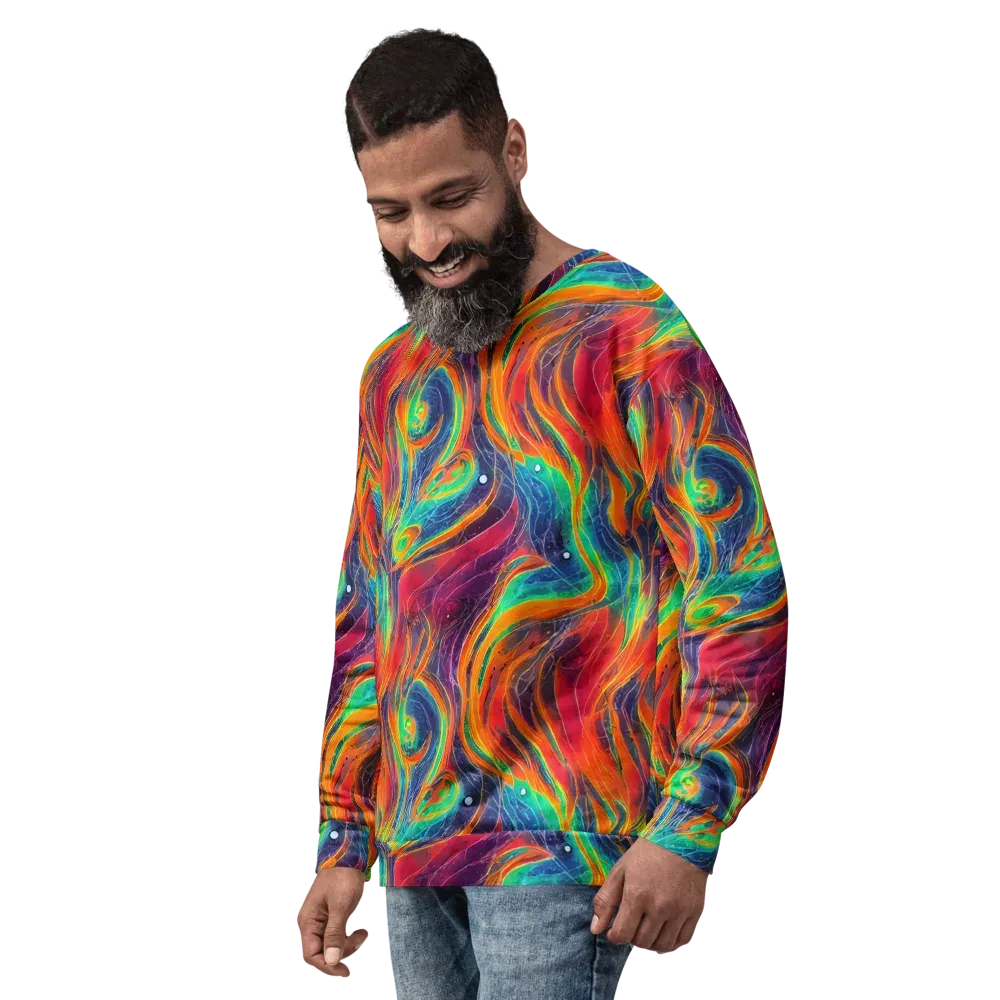 Aurora Torrent on Sweatshirt — Left Front