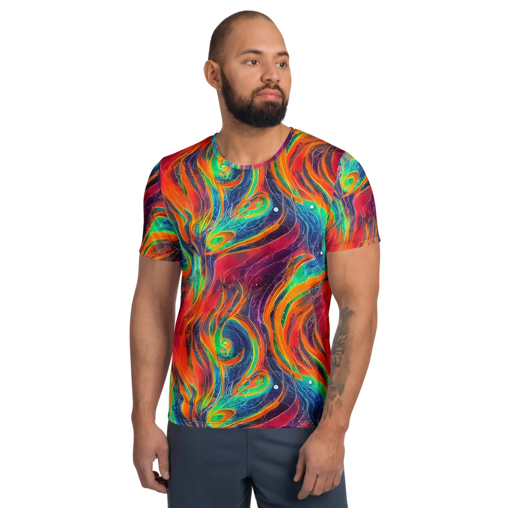 Aurora Torrent on Men's Athletic T-Shirt — Front