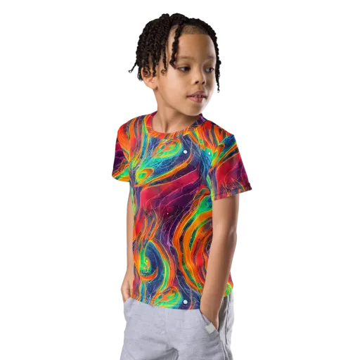 Aurora Torrent on a Kids Crew Neck T-Shirt