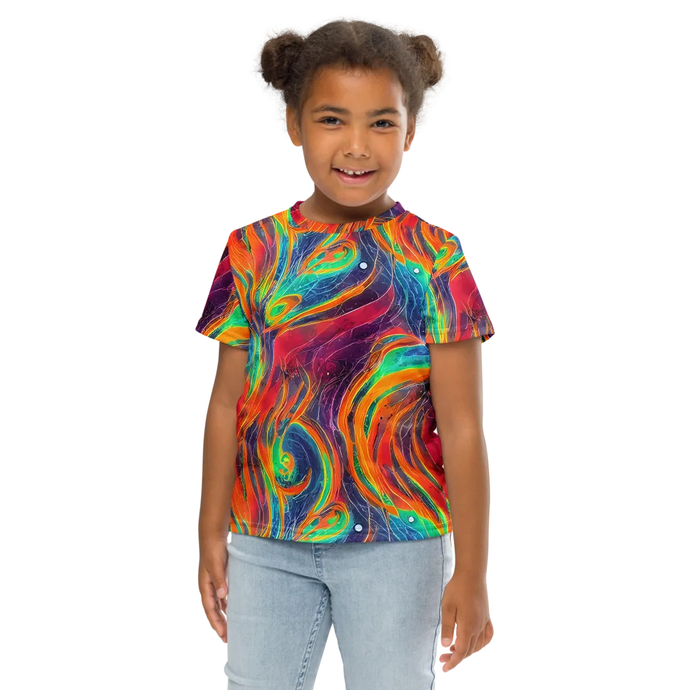 Aurora Torrent on Kids Crew Neck T-Shirt — Front