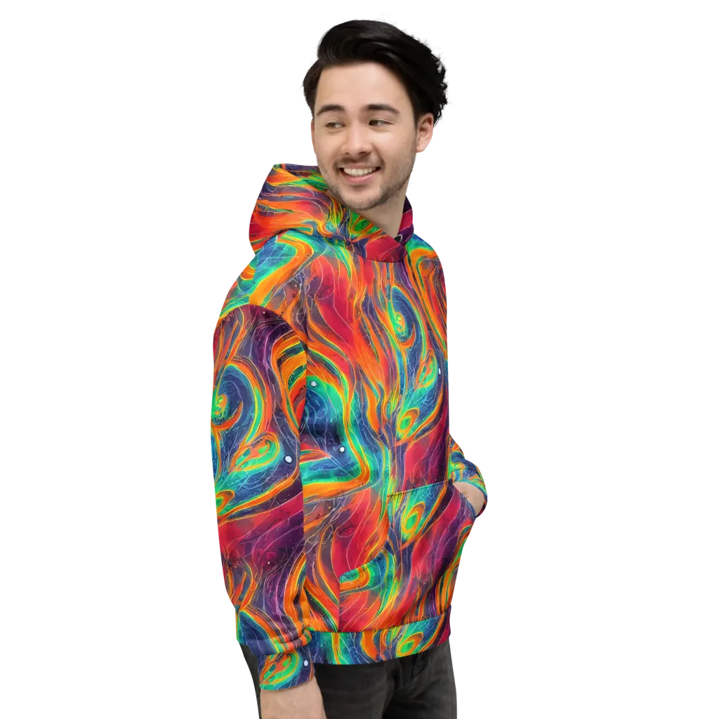 Aurora Torrent on Hoodie — Right