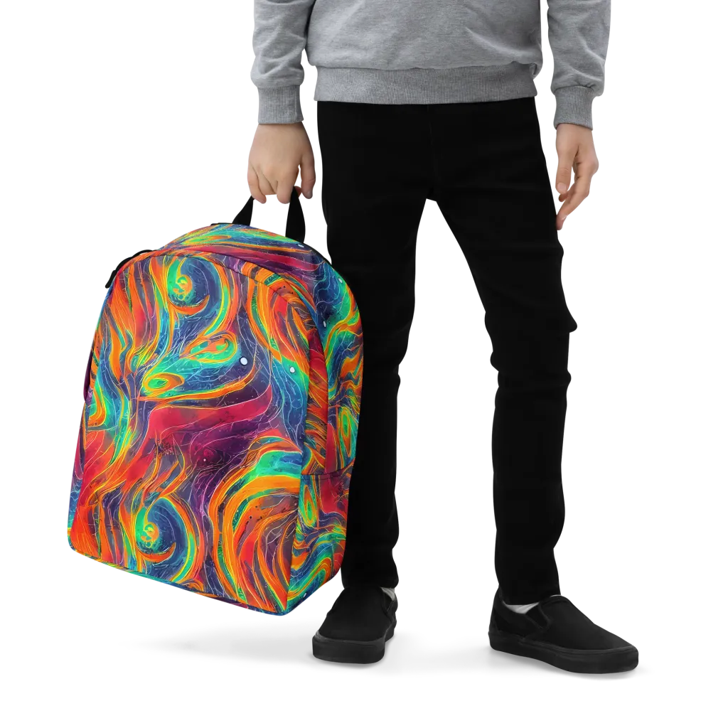 Aurora Torrent on Minimalist Backpack — Zoomed-in