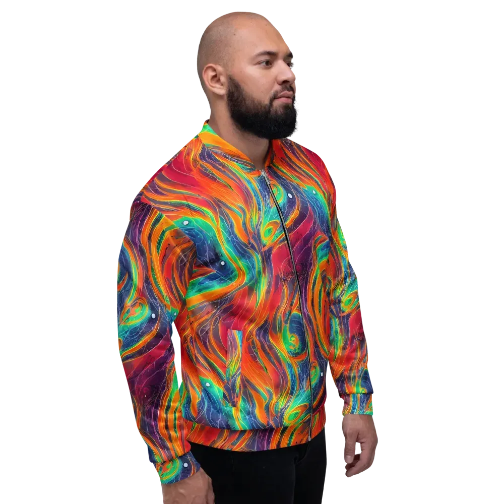 Aurora Torrent on Bomber Jacket — Right
