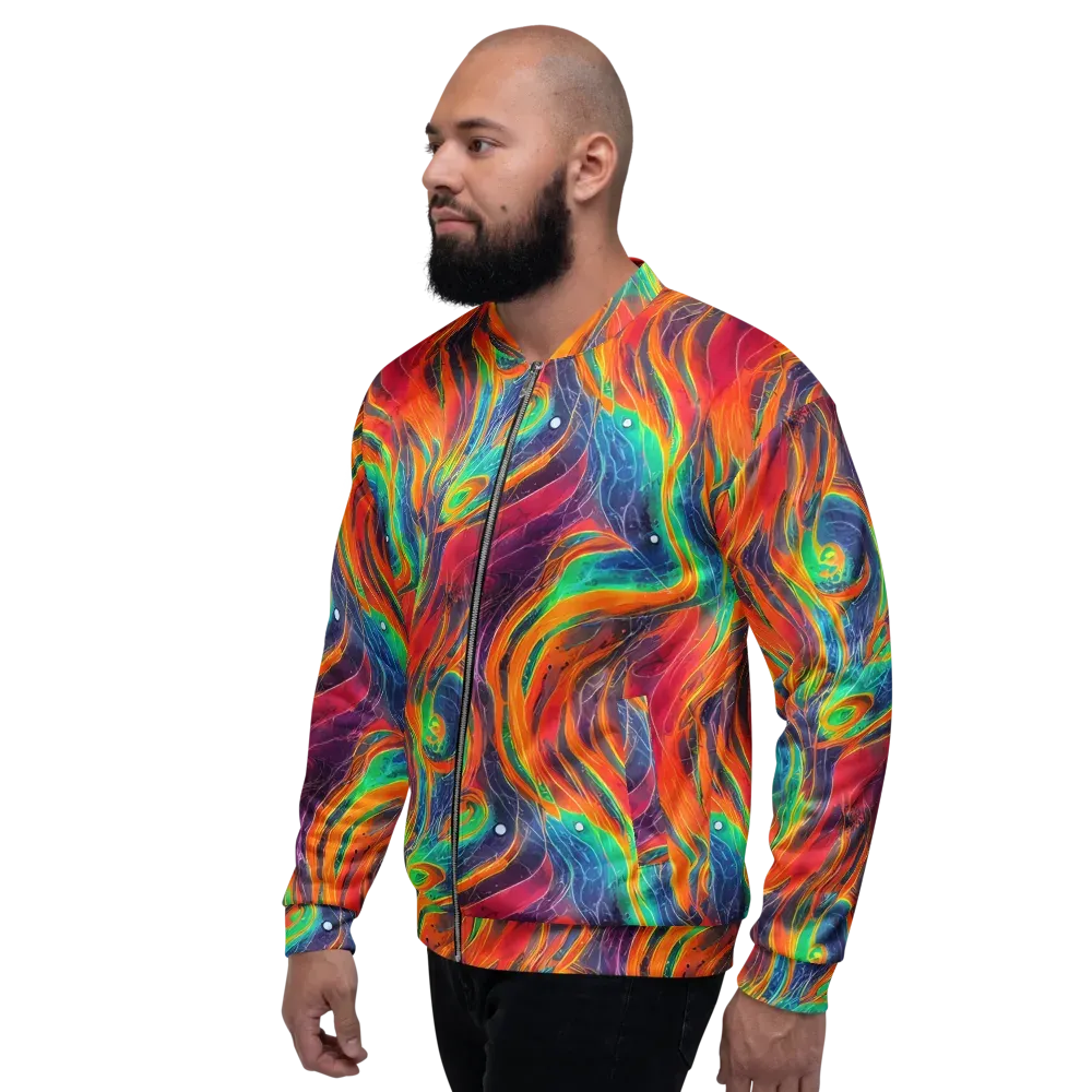 Aurora Torrent on Bomber Jacket — Left