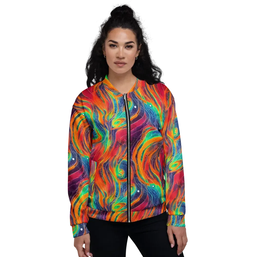 Aurora Torrent on Bomber Jacket — Front