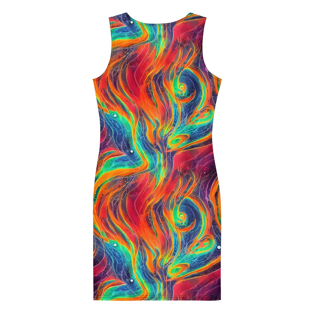 Aurora Torrent on Bodycon Dress — Back