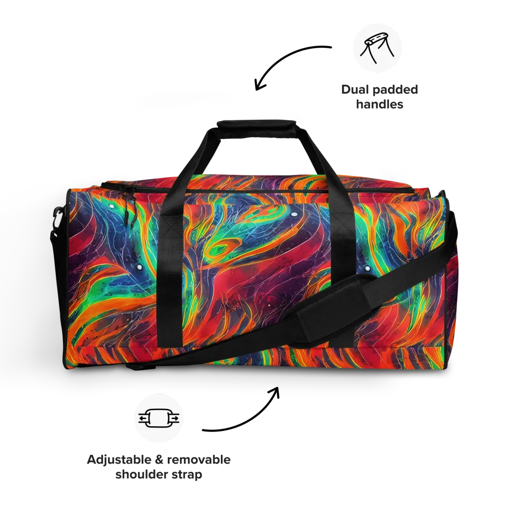 Aurora Torrent on Duffle Bag — Front