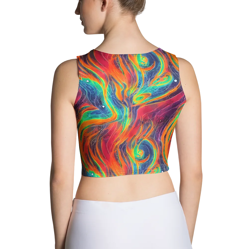 Aurora Torrent on Crop Top — Back