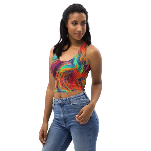 Aurora Torrent on a Crop Top
