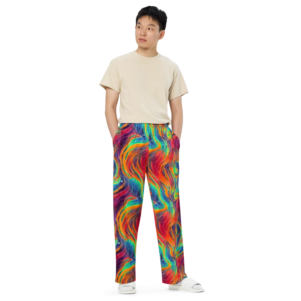 Aurora Torrent on Wide-Leg Pants — Front