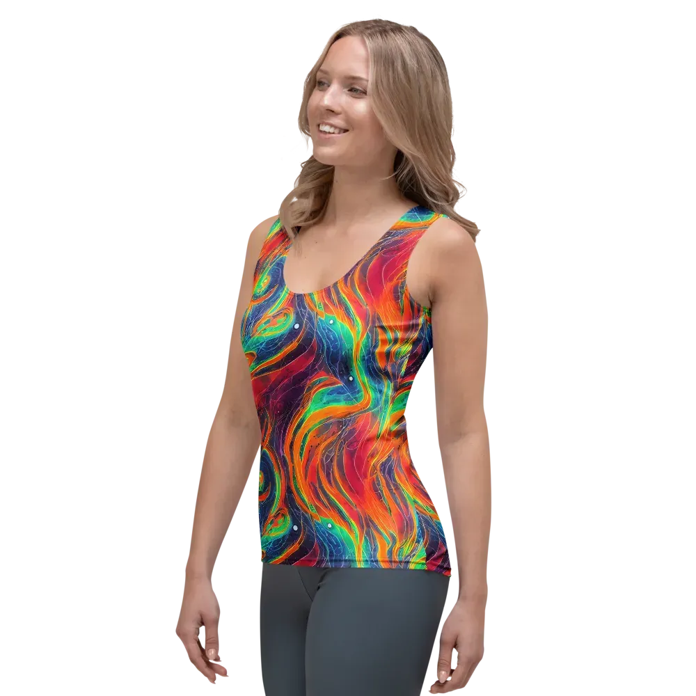 Aurora Torrent on Women's Tank Top — Left Front