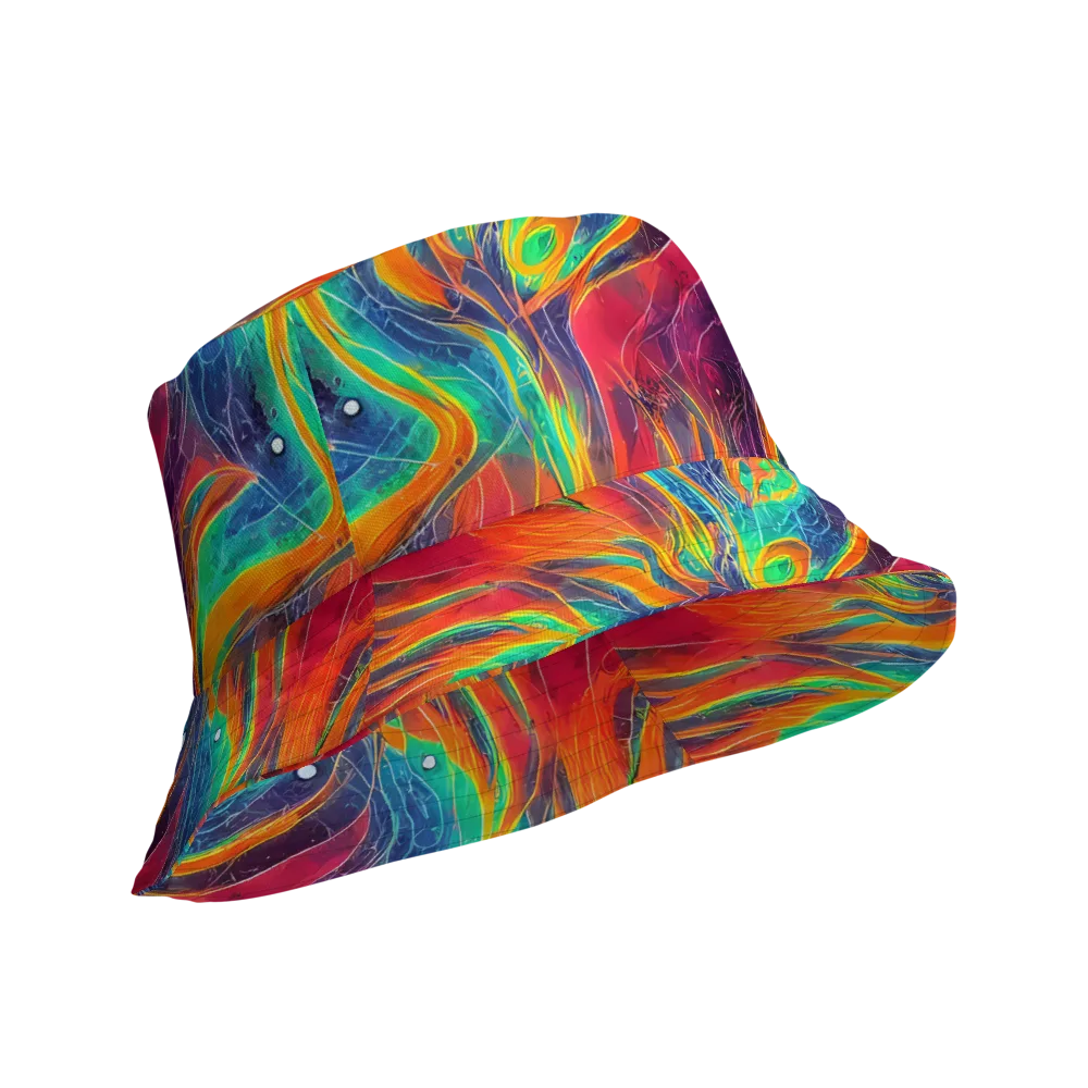 Aurora Torrent on Reversible Bucket Hat — Product details Outside
