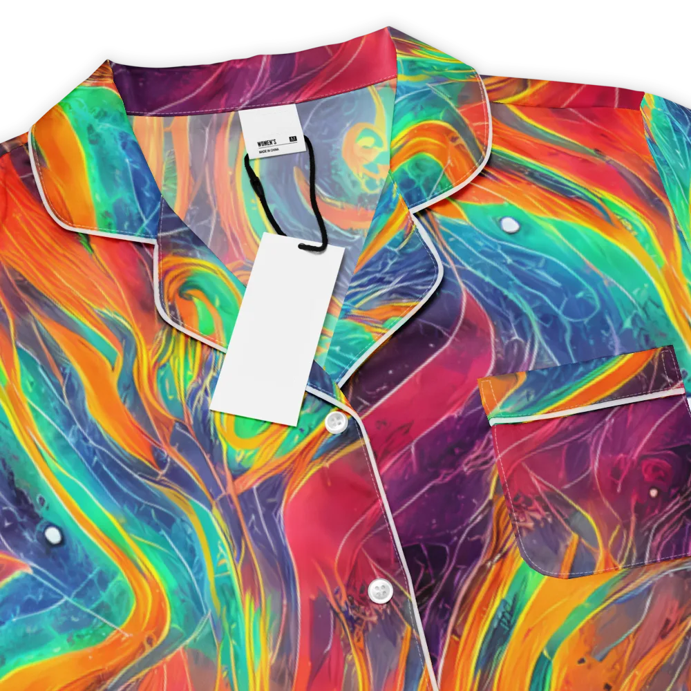 Aurora Torrent on Women's Short Sleeve Pajama Top — Product details