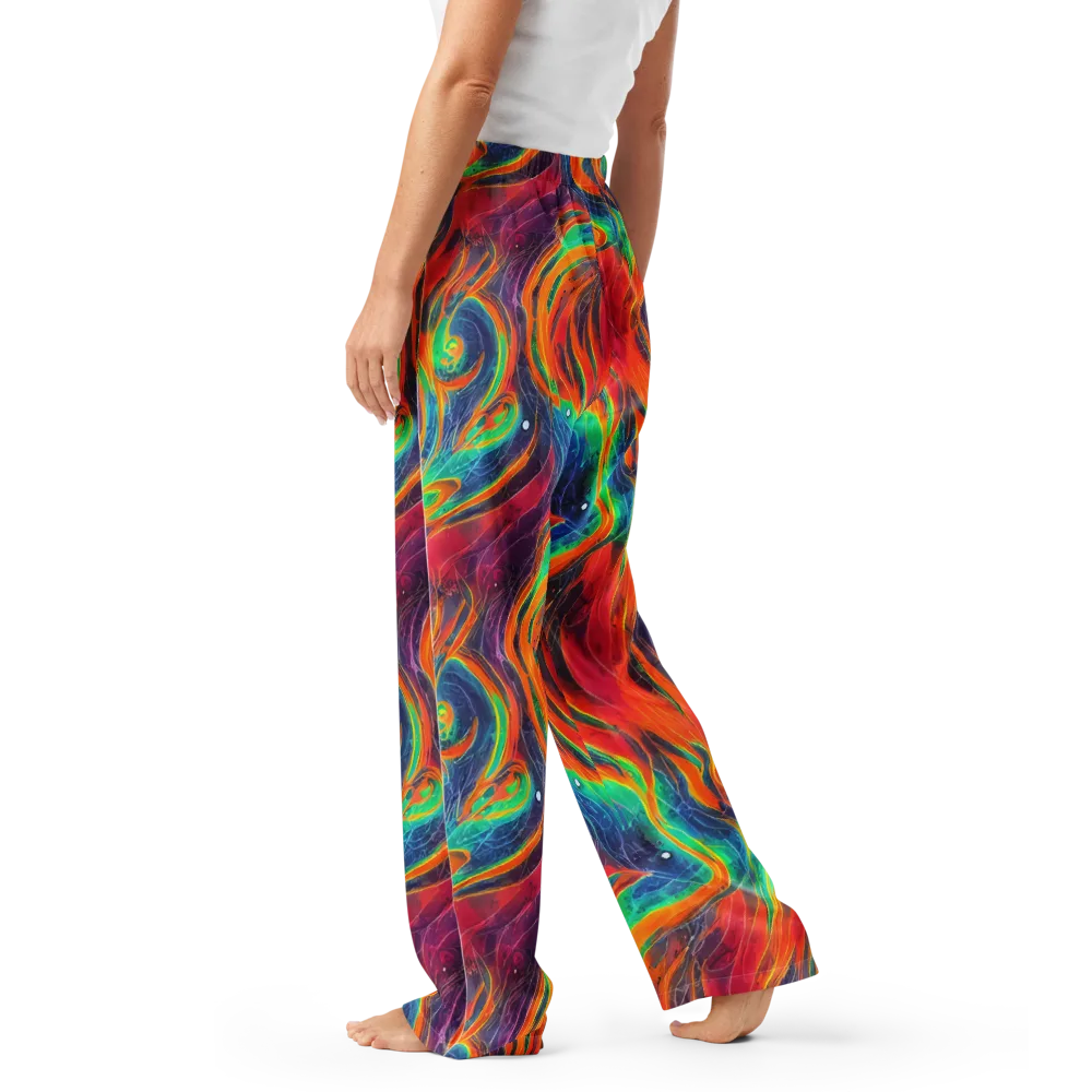 Aurora Torrent on Women's Pajama Pants — Left