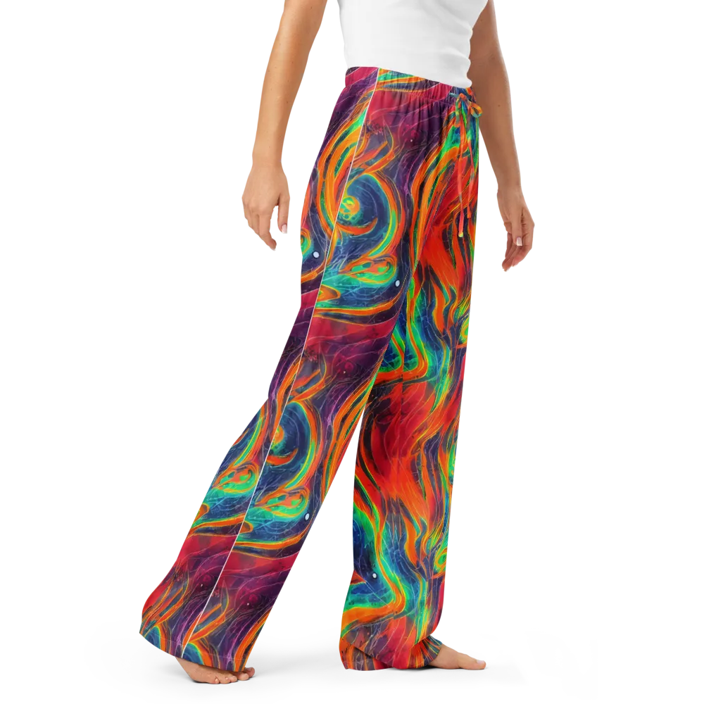 Aurora Torrent on Women's Pajama Pants — Right Front