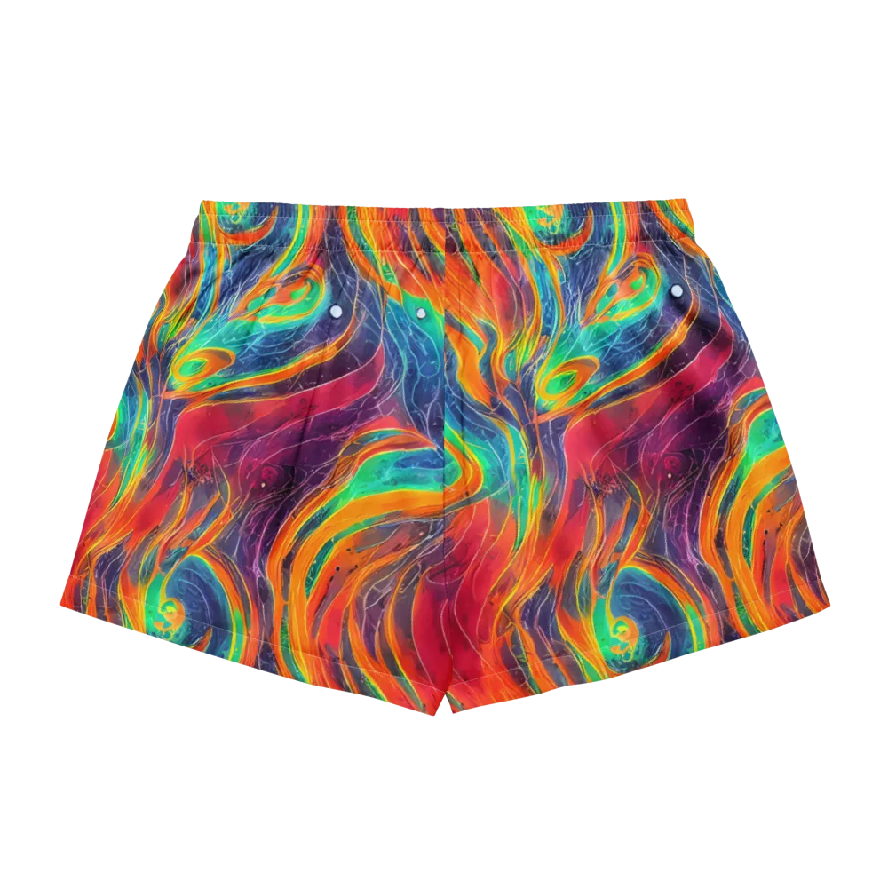 Aurora Torrent on Women's Pajama Shorts — Back