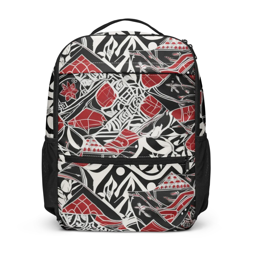 Crimson Rhapsody on Utility Backpack — Front
