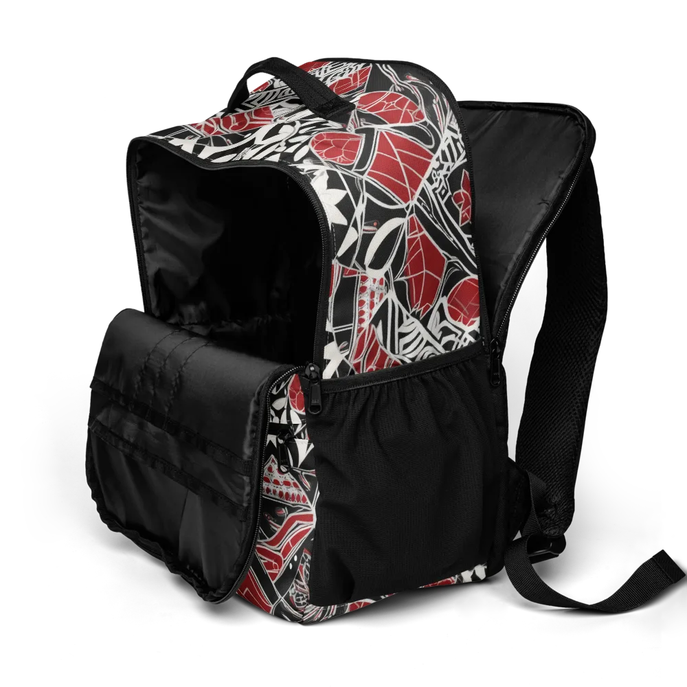 Crimson Rhapsody on Utility Backpack — Product details 2