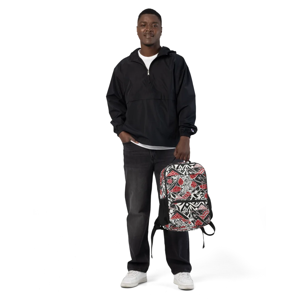 Crimson Rhapsody on Utility Backpack — Front