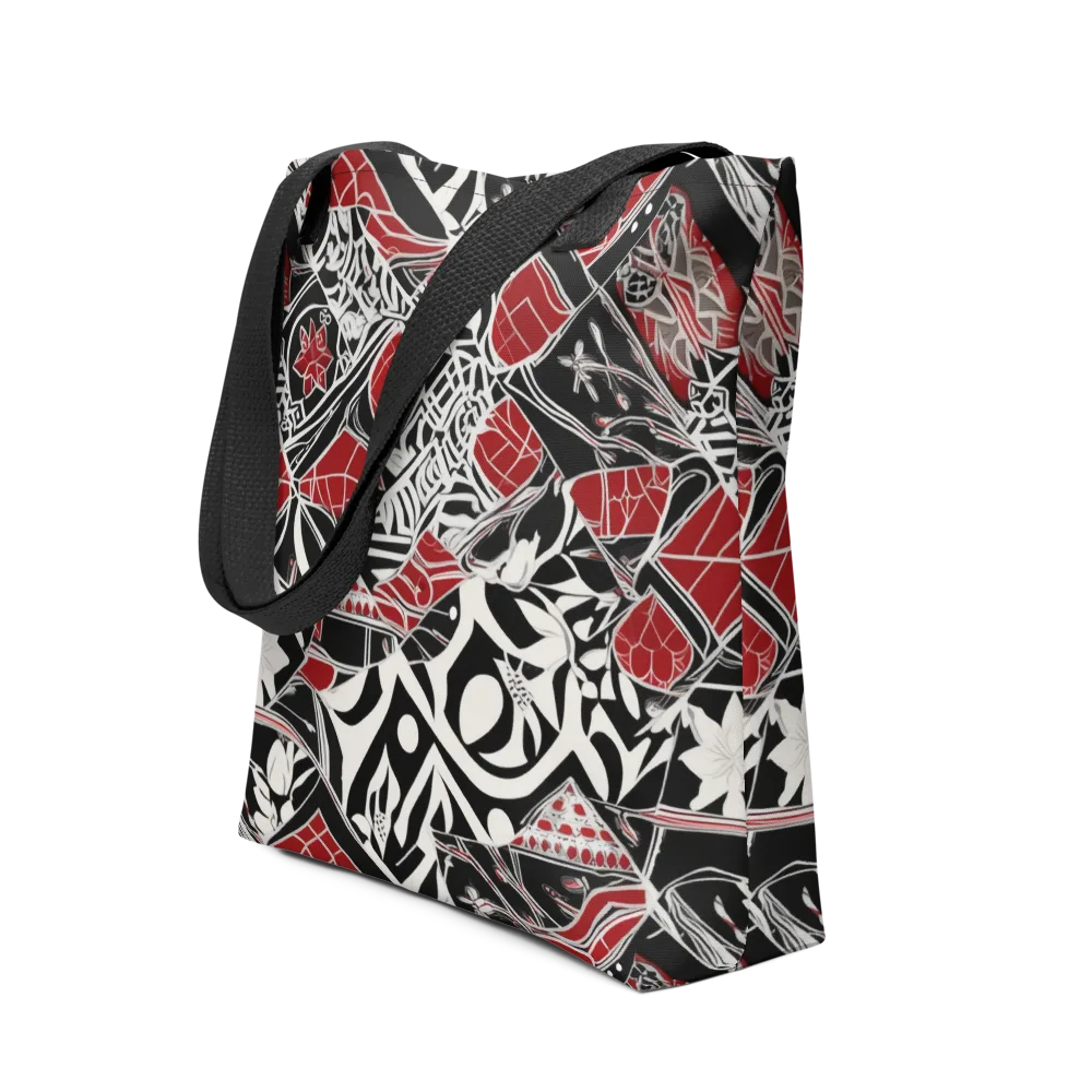 Crimson Rhapsody on Tote Bag — Front