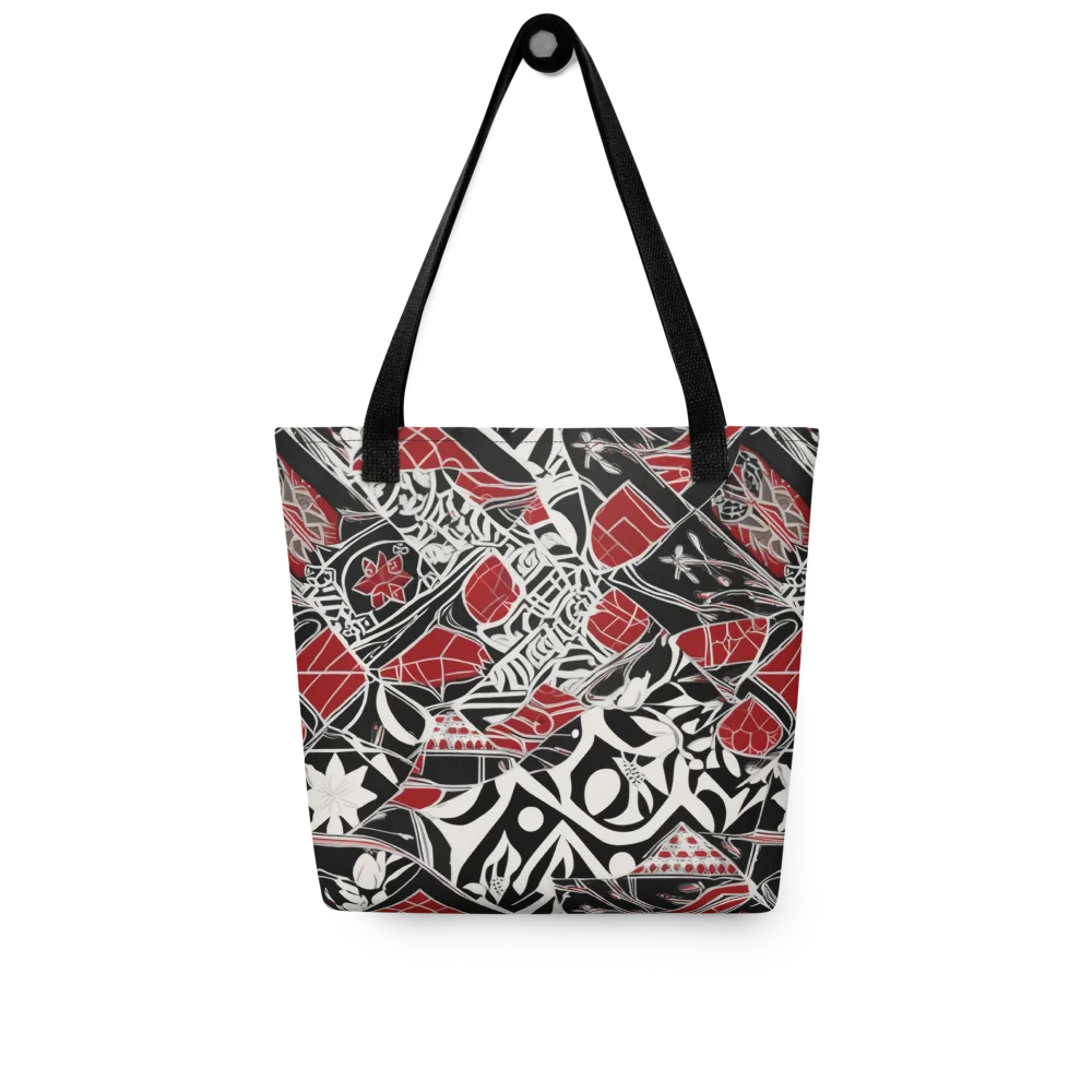 Crimson Rhapsody on Tote Bag — Front