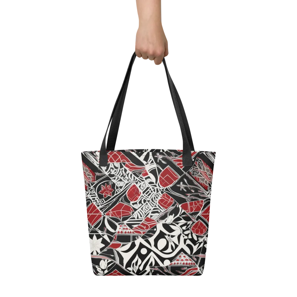Crimson Rhapsody on Tote Bag — Front