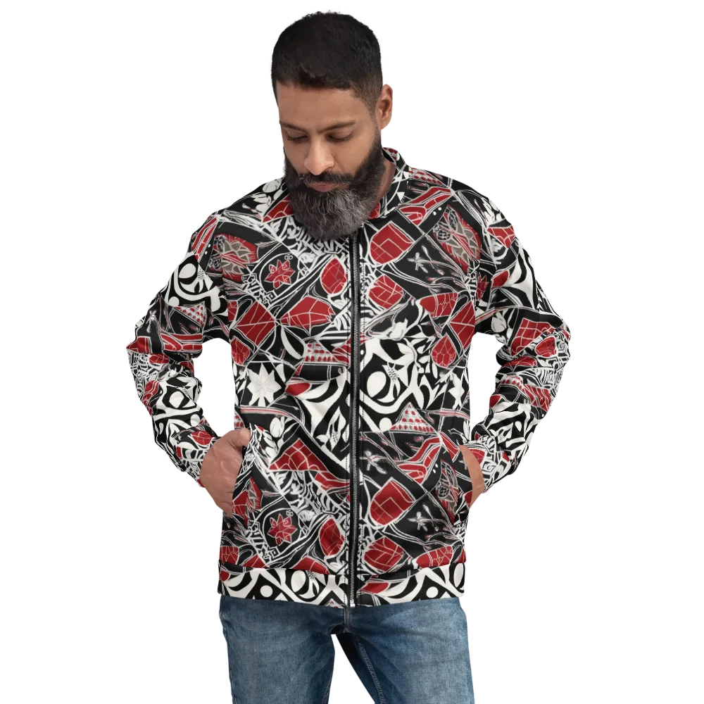 Crimson Rhapsody on Bomber Jacket — Front