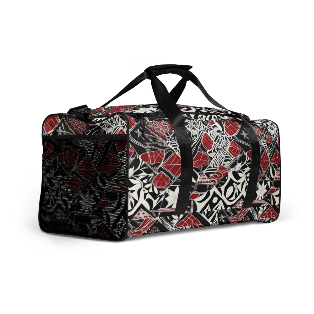 Crimson Rhapsody on Duffle Bag — Right Front
