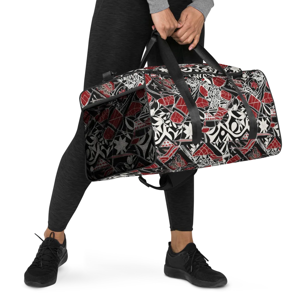 Crimson Rhapsody on Duffle Bag — Right Front