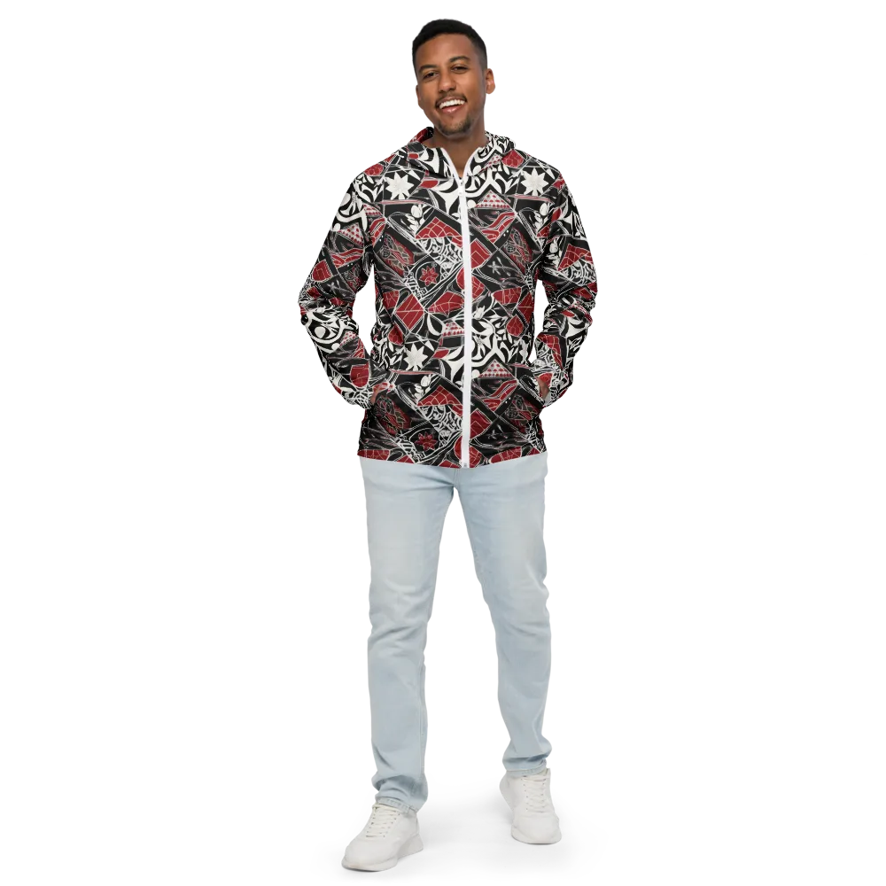 Crimson Rhapsody on Men's Windbreaker — Front