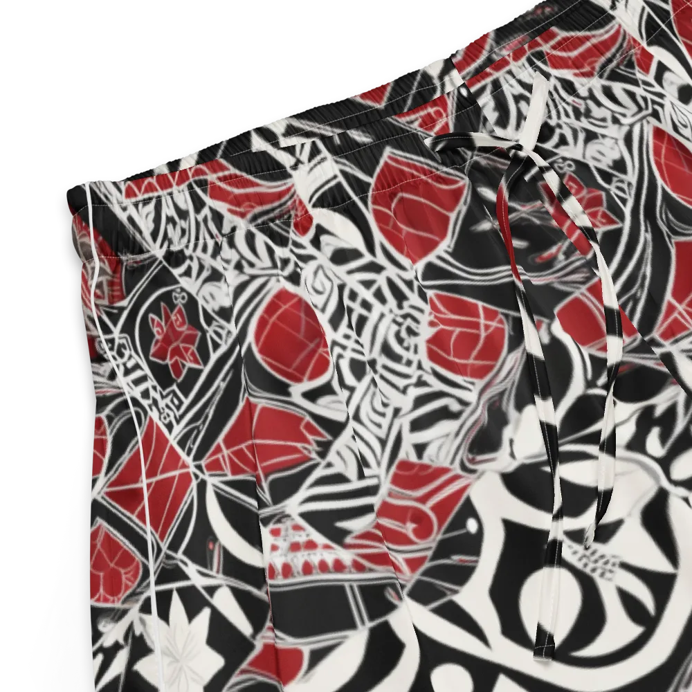 Crimson Rhapsody on Women's Pajama Shorts — Product details
