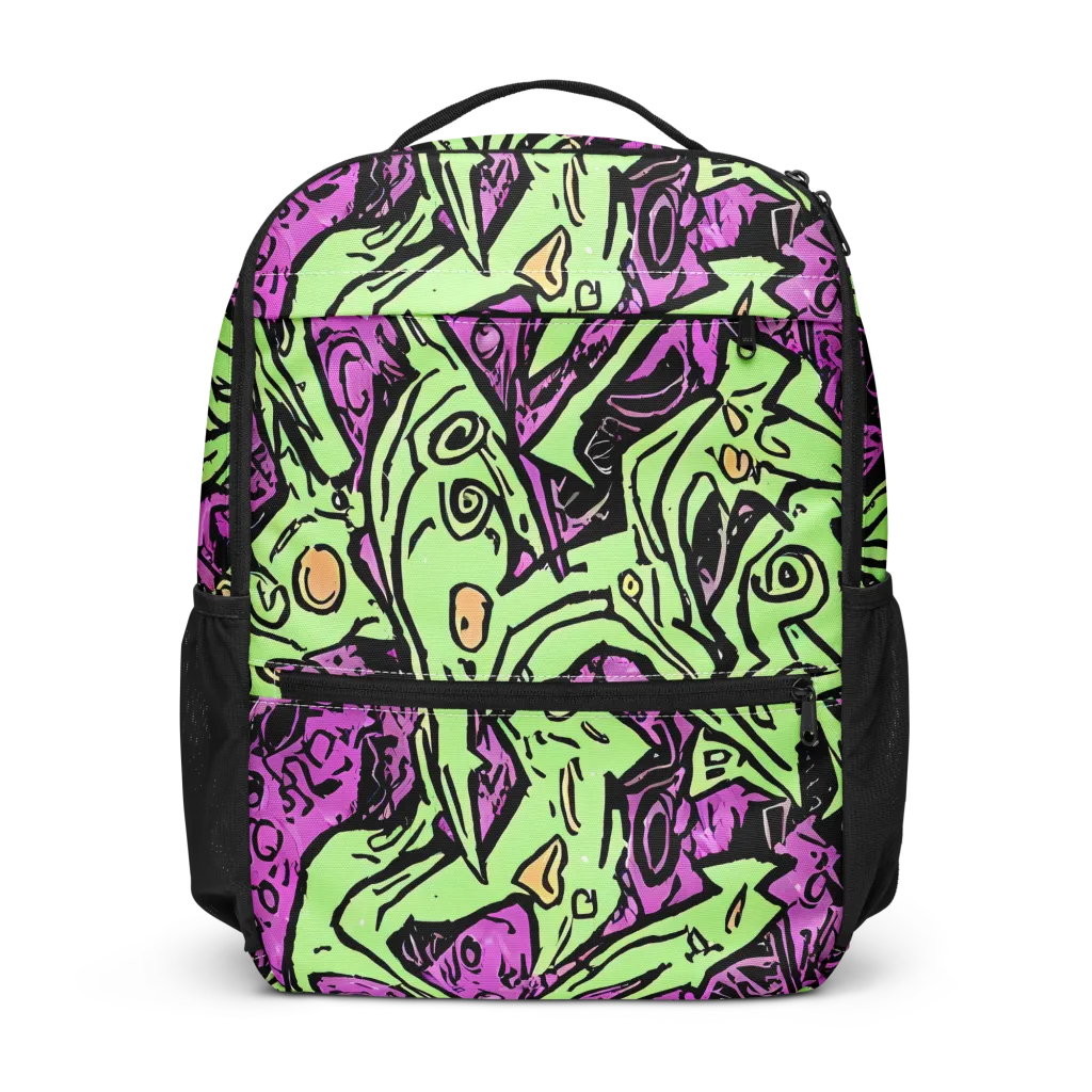 Ink Frenzy on Utility Backpack — Front