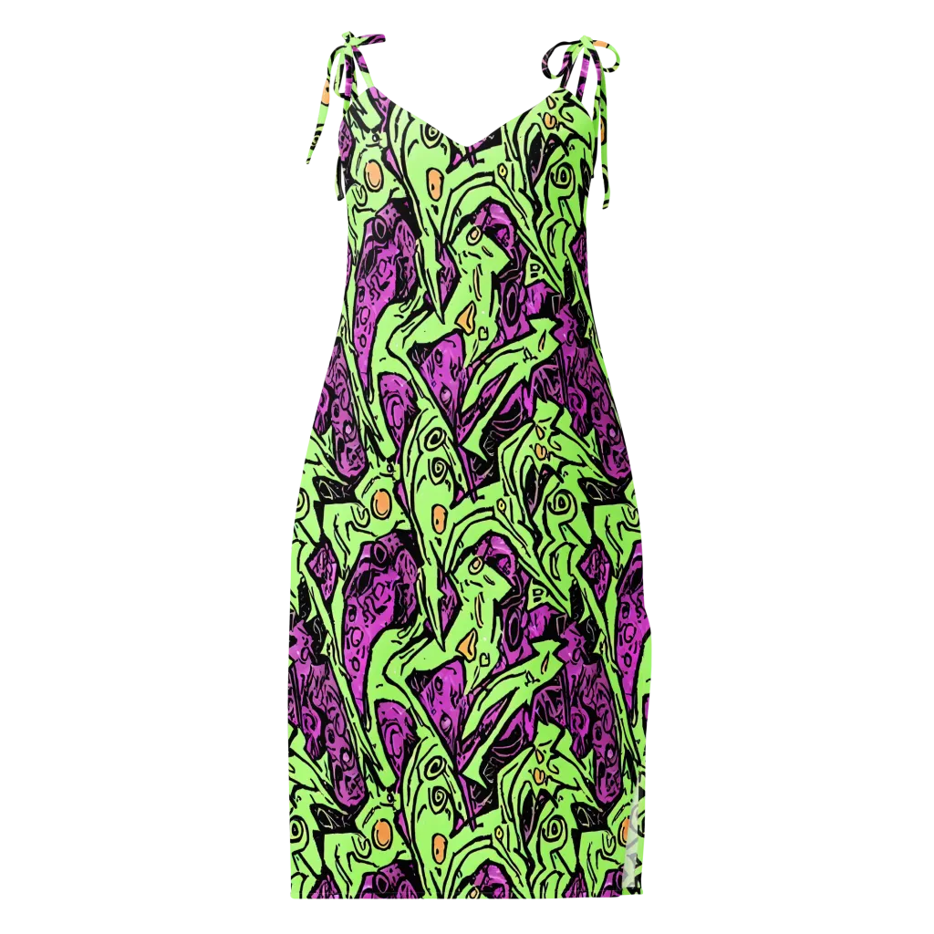 Ink Frenzy on Slip Dress — Front