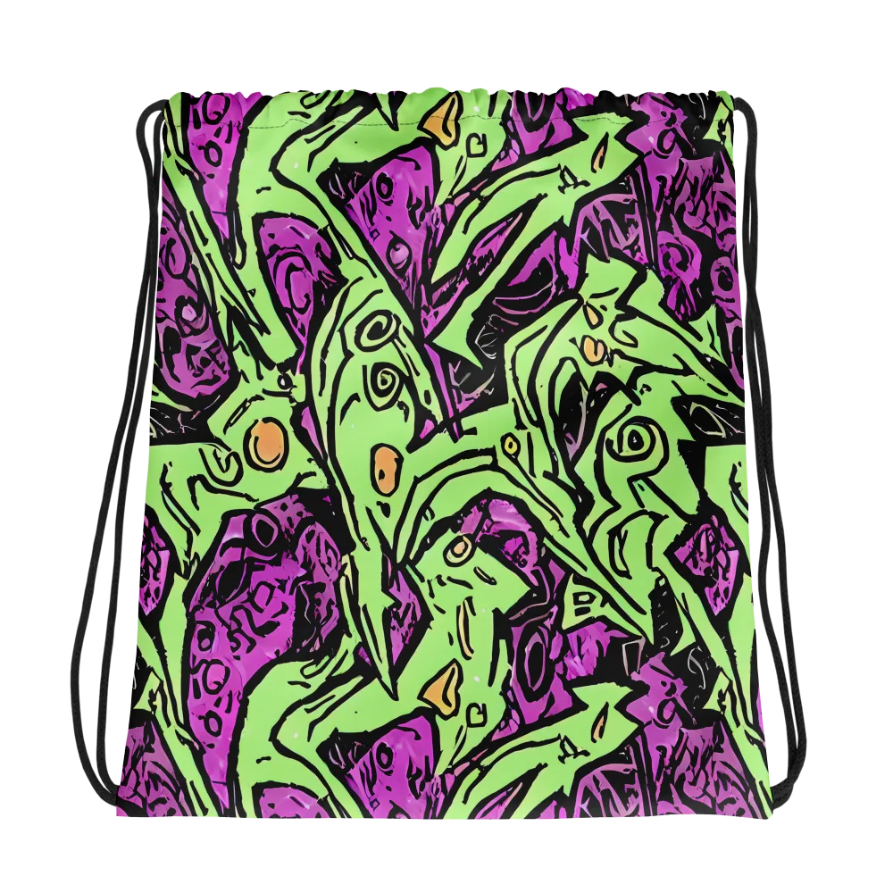 Ink Frenzy on Drawstring Bag — Photo
