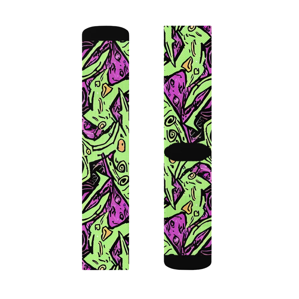 Ink Frenzy on Socks — Left Sock