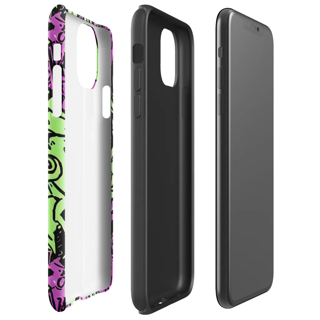 Ink Frenzy on Tough Case for iPhone® — Right