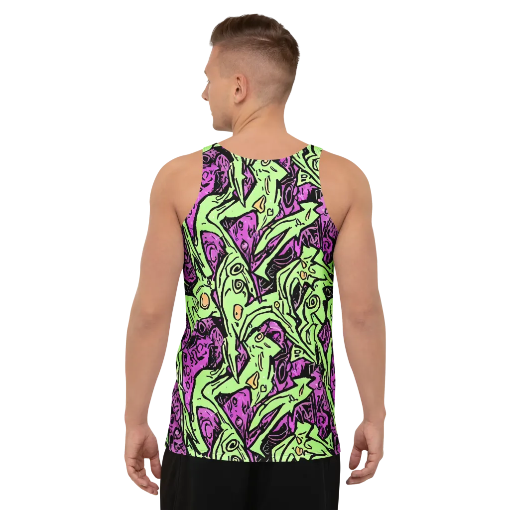 Ink Frenzy on Men's Tank Top — Back