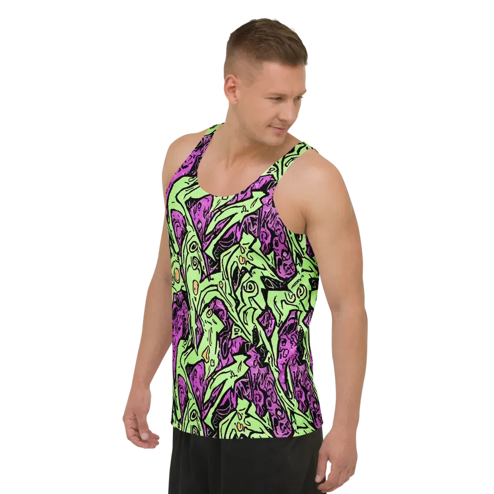 Ink Frenzy on Men's Tank Top — Left Front